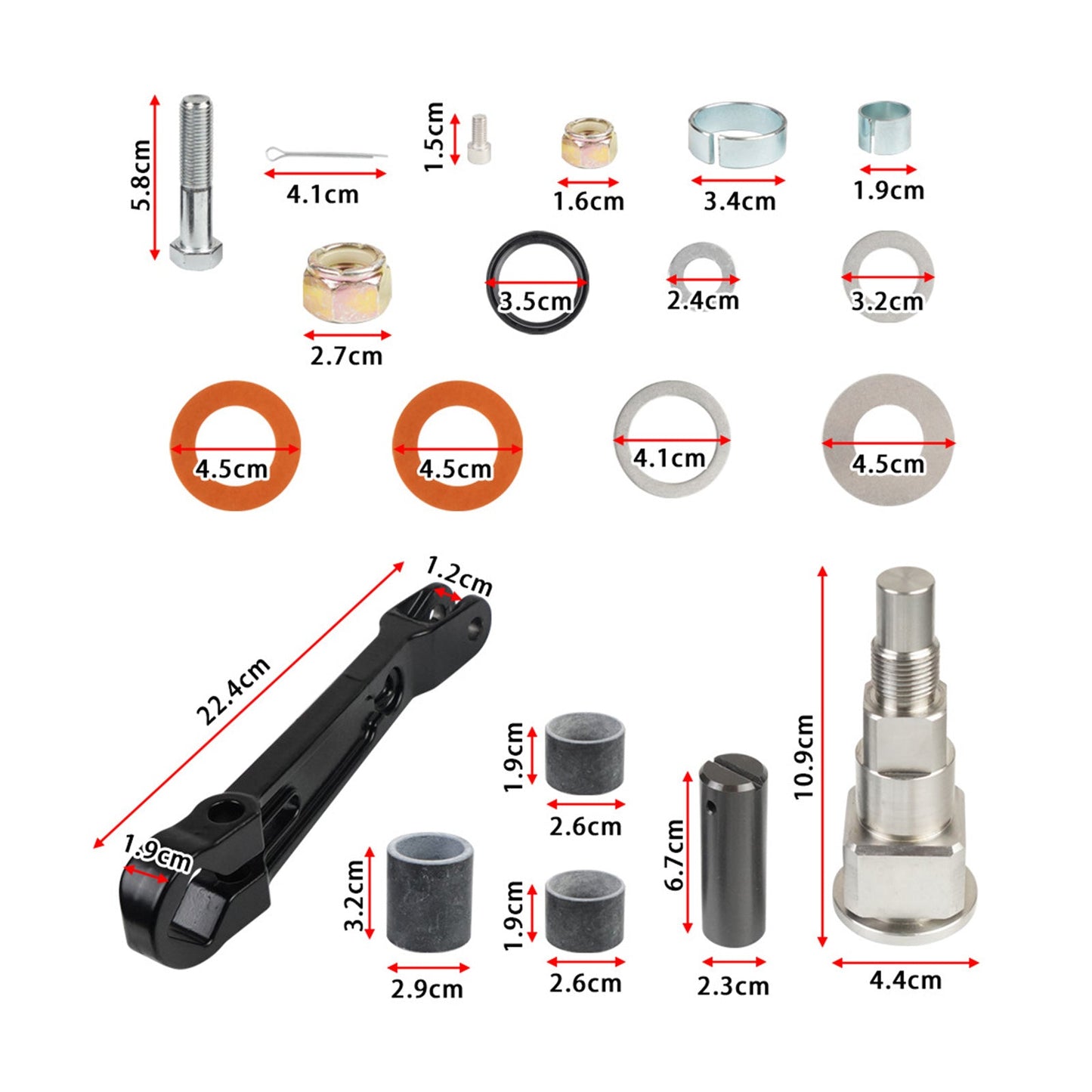 {{ Upper Gimbal Steering Arm Shaft Pin Suitable For Mercruiser 866322A01 98262A1 }} - Buy Car Parts Online at {{ Kaka Auto Parts }}.