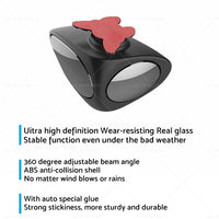 {{ 2PCS Car Exterior Panoramic Door Side Rear View Mirror Blind Spot Wide Angle 360 }} - Buy Car Parts Online at {{ Kaka Auto Parts }}.