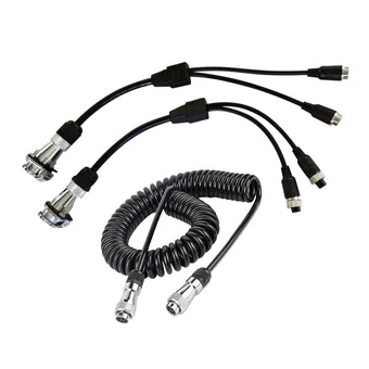 compare product Suitable For Caravan Truck Suzy Coil 2x 5pin Connector 4m to 4pin Towing Spring