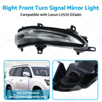 {{ Right Front Turn Signal Mirror Light Suitable for Lexus 13-20 GX460 LX570 }} - Buy Car Parts Online at {{ Kaka Auto Parts }}.