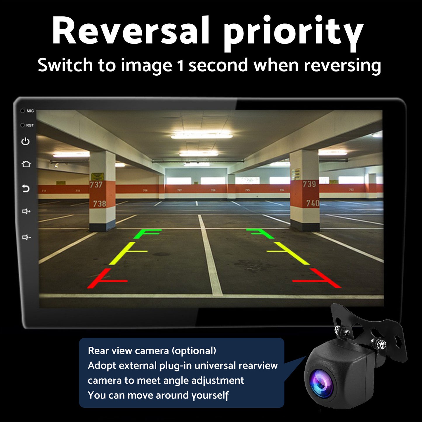 Android 13 Car Radio Wifi Stereo CarPlay Suitable for Toyota VIOS Yaris 07-12