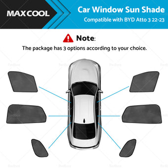compare product Magnetic Car Rear Port Window Sun Shade Blind Mesh Suitable For BYD Atto 3 22-24