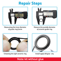 {{ 160Pcs 3. 7mm-30mm Ceramic Fishing Rod Guide Rings Wear Resistant Rod Repair Kit }} - Buy Car Parts Online at {{ Kaka Auto Parts }}.