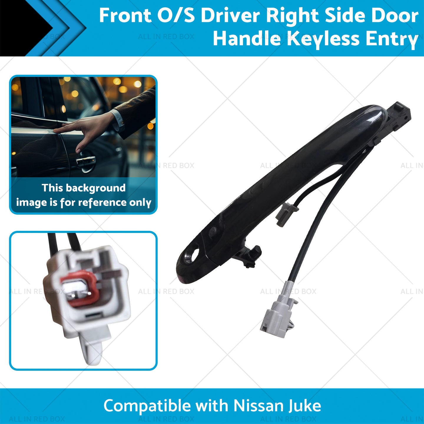 {{ Front Driver Right Side Door Handle Keyless Entry Suitable for 10-19 Nissan Juke }} - Buy Car Parts Online at {{ Kaka Auto Parts }}.