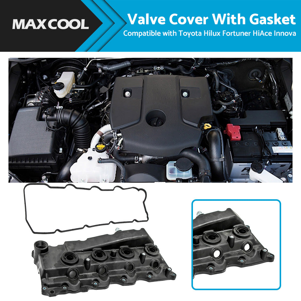 {{ Valve Rocker Cover Suitable for Toyota Hilux KUN15 KUN25 KUN16 2. 5 3. 0 w or  Gasket }} - Buy Car Parts Online at {{ Kaka Auto Parts }}.