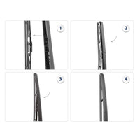 Rear Windscreen Wiper Blade and Arm Set Suitable For Audi Q7 4LB 2006-2015
