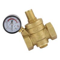 {{ DN15/20/25 Brass Adjustable Water Pressure Reducing Valve with Gauge }} - Buy Car Parts Online at {{ Kaka Auto Parts }}.