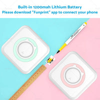 {{ Mini Pocket Thermal Printer Wireless Blue-tooth Photo Paper Inkless }} - Buy Car Parts Online at {{ Kaka Auto Parts }}.