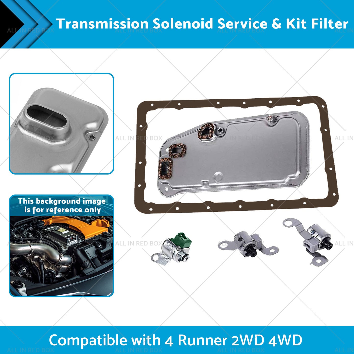 {{ Transmission Solenoid Service  and  Kit Filter Suitable for 4 Runner 2WD 4WD 00-04 }} - Buy Car Parts Online at {{ Kaka Auto Parts }}.