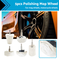 {{ 5PCS Polishing Buffing Pad Mop Wheel Drill Kit for Manifold Aluminum Stainless }} - Buy Car Parts Online at {{ Kaka Auto Parts }}.