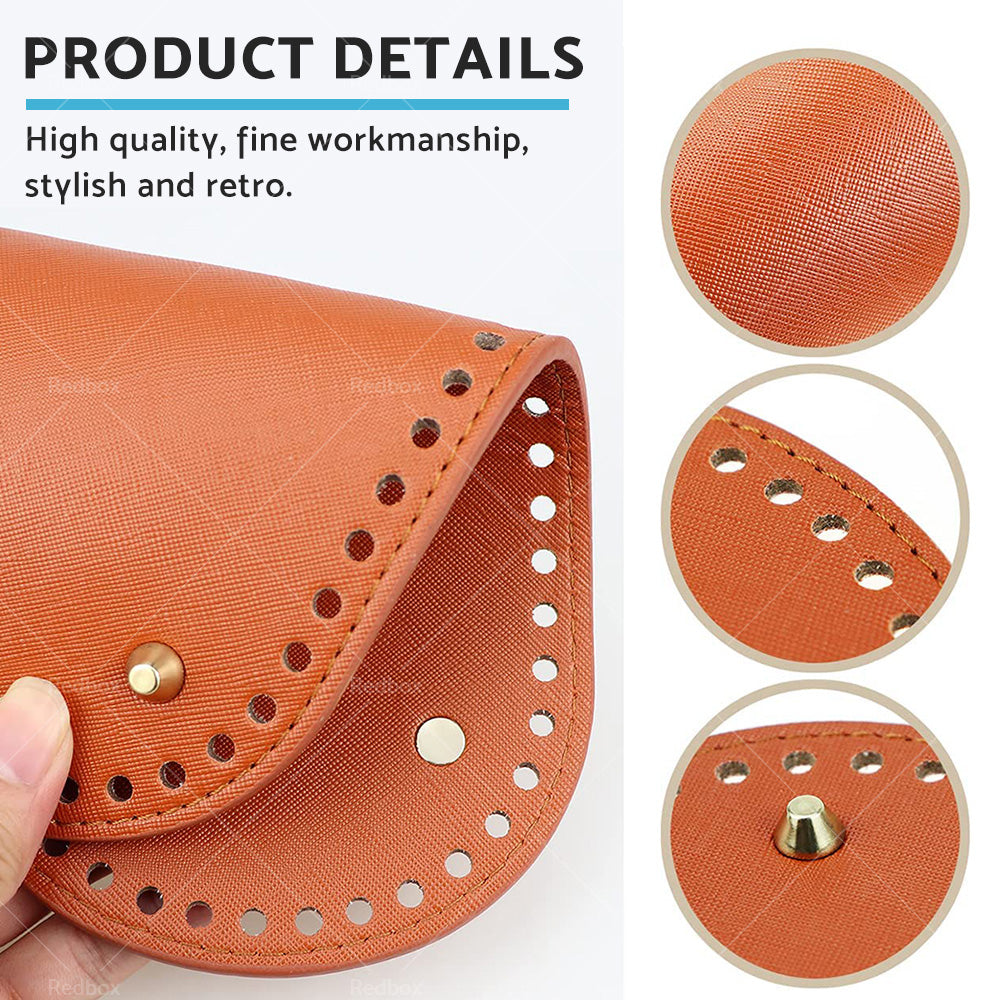 {{ 8PCS PU Leather Shaper Base Pad DIY Crochet Bag Bottom Oval Knitting Accessories }} - Buy Car Parts Online at {{ Kaka Auto Parts }}.