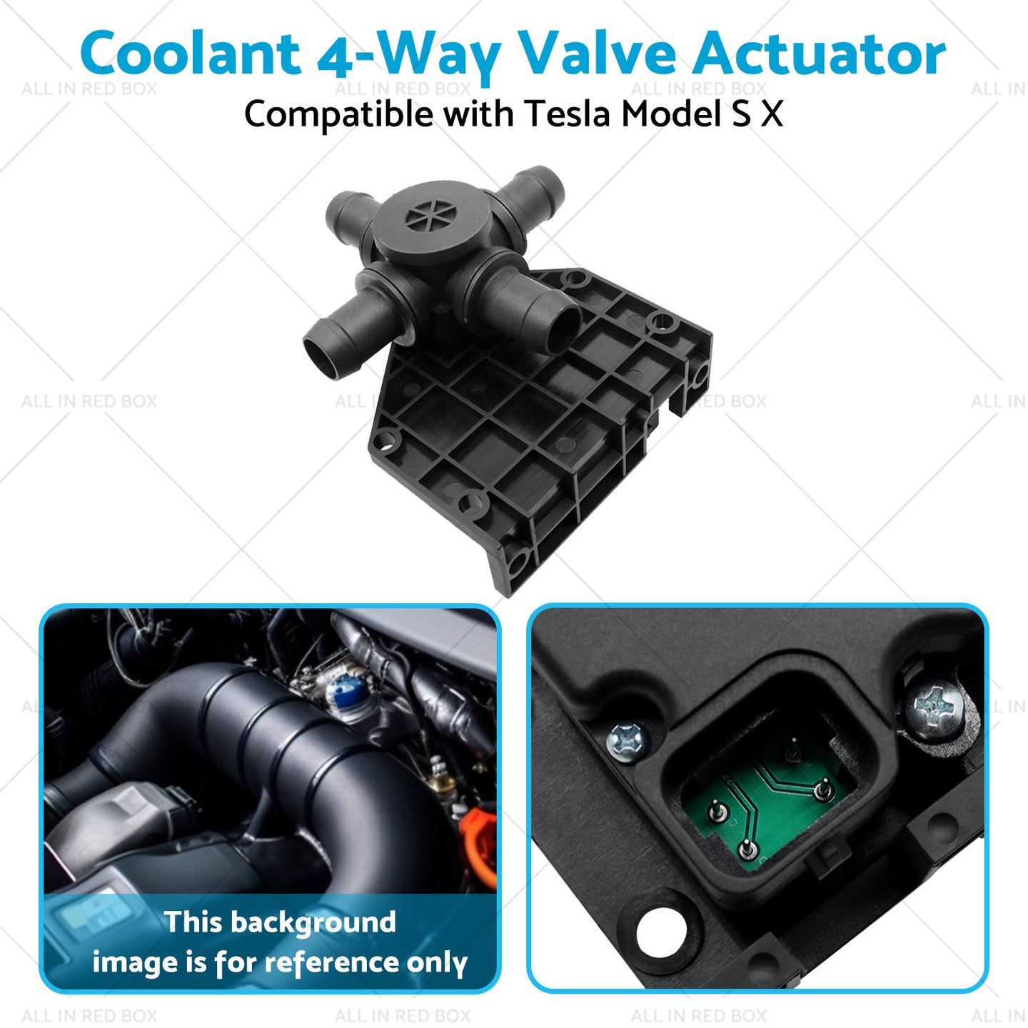 {{ Coolant 4-Way Valve Actuator Suitable for 2012-2017 Tesla Model S X 6007370-00-B }} - Buy Car Parts Online at {{ Kaka Auto Parts }}.