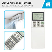 {{ A or C Air Conditioner Remote Control RLA502A700B Suitable for Mitsubishi Heavy Ind }} - Buy Car Parts Online at {{ Kaka Auto Parts }}.