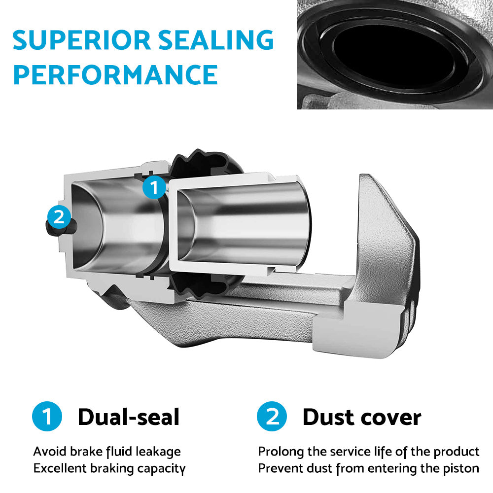 Front Left Rear Brake Caliper Suitable For Jeep Cherokee XJ / Wrangler TJ / Grand Cherokee