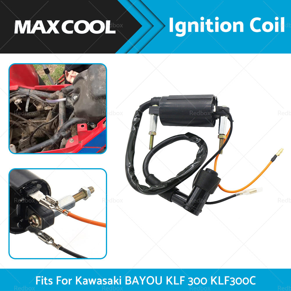 {{ Ignition Coil Fit For Kawasaki BAYOU 300 KLF 300 KLF300C 1986-2004 ATV Quad Bike }} - Buy Car Parts Online at {{ Kaka Auto Parts }}.