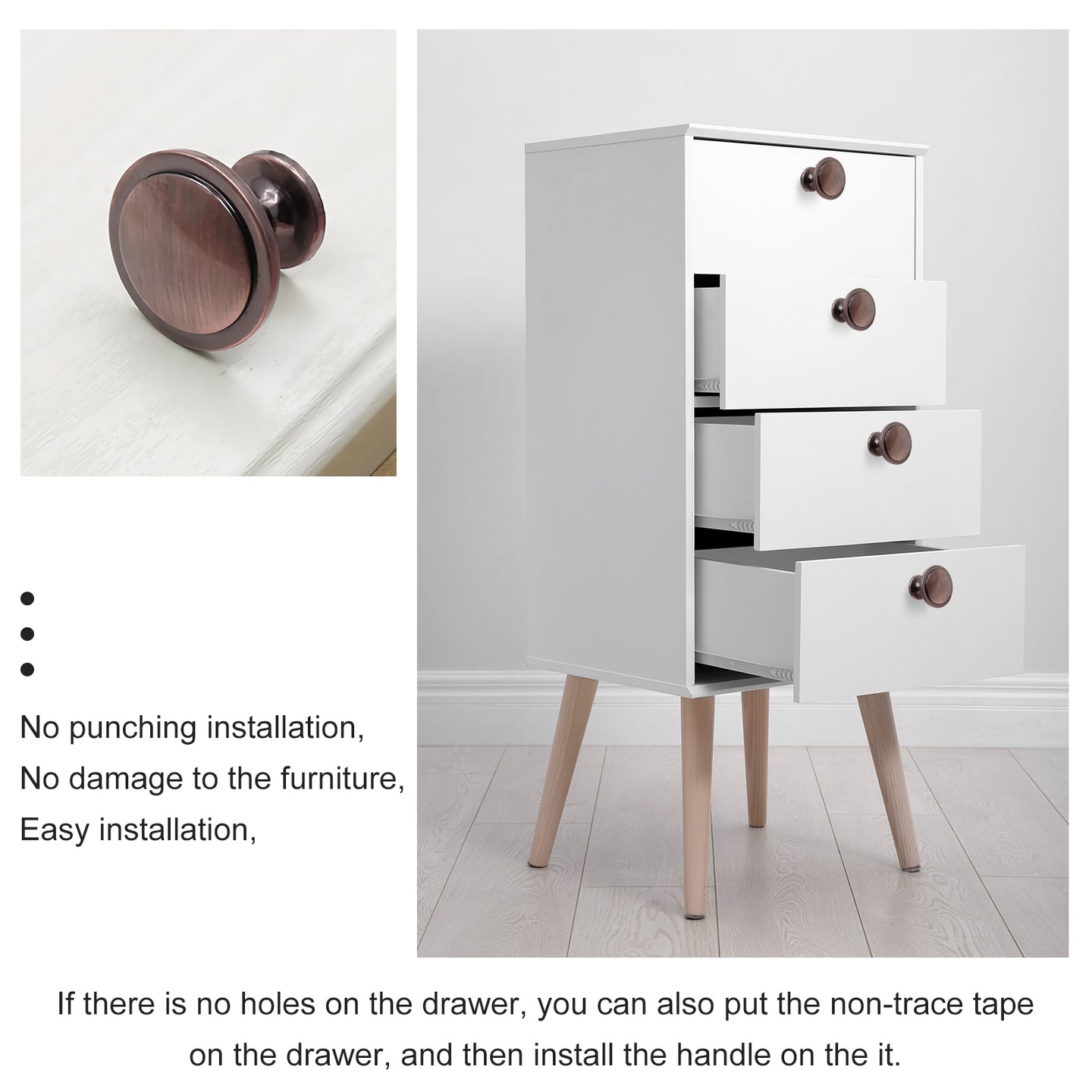 {{ 4PCS Set Kitchen Cabinet Knobs Drawer Knobs Drawer Handle for Dresser Drawers }} - Buy Car Parts Online at {{ Kaka Auto Parts }}.