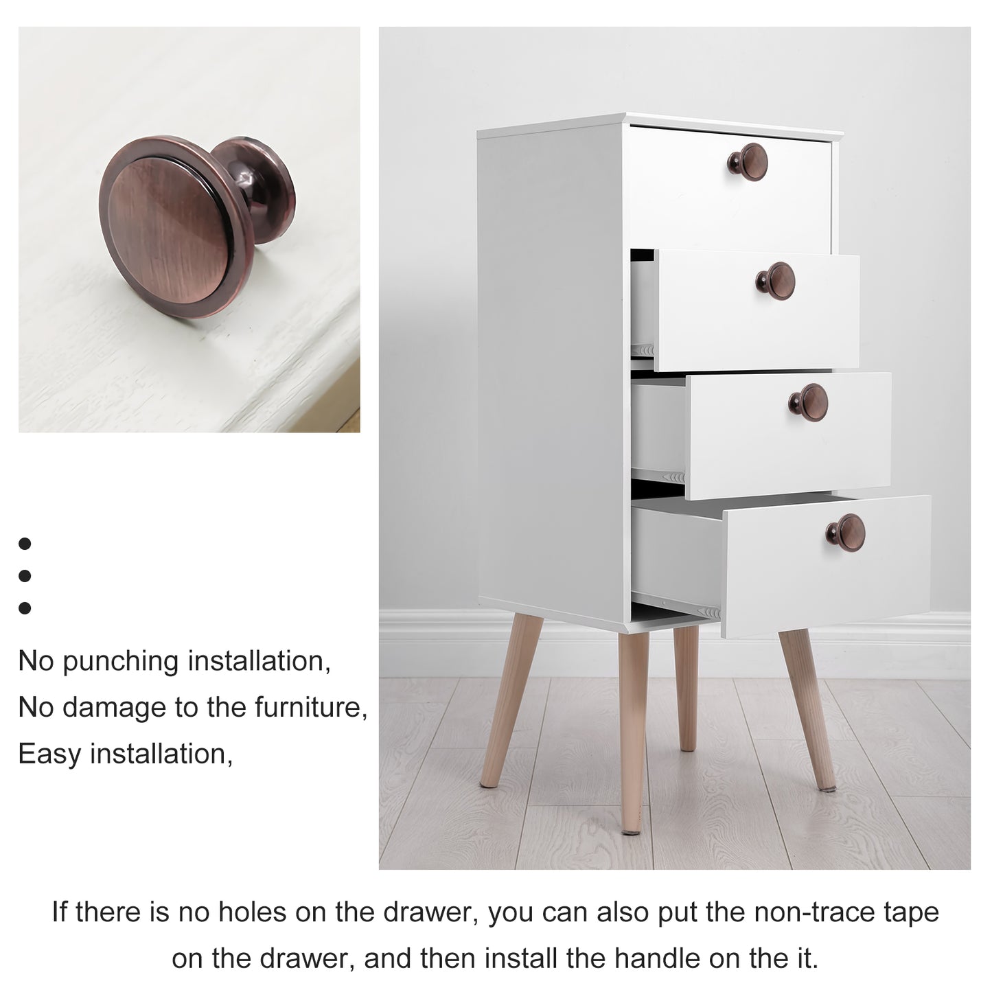 {{ 4PCS Set Kitchen Cabinet Knobs Drawer Knobs Drawer Handle for Dresser Drawers }} - Buy Car Parts Online at {{ Kaka Auto Parts }}.