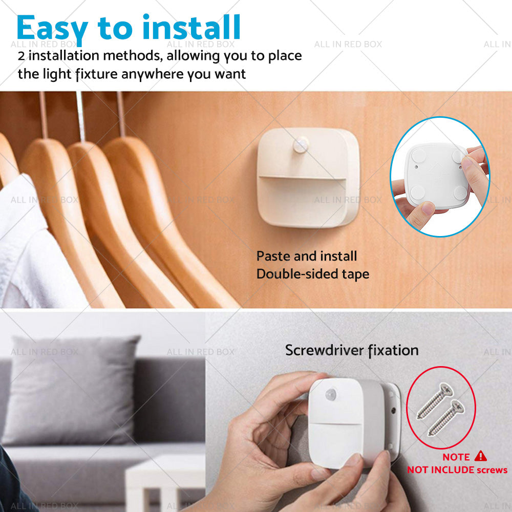 {{ 3 PCS Cordless Battery-Powered LED Night Light Motion Sensor Light-Warm White }} - Buy Car Parts Online at {{ Kaka Auto Parts }}.