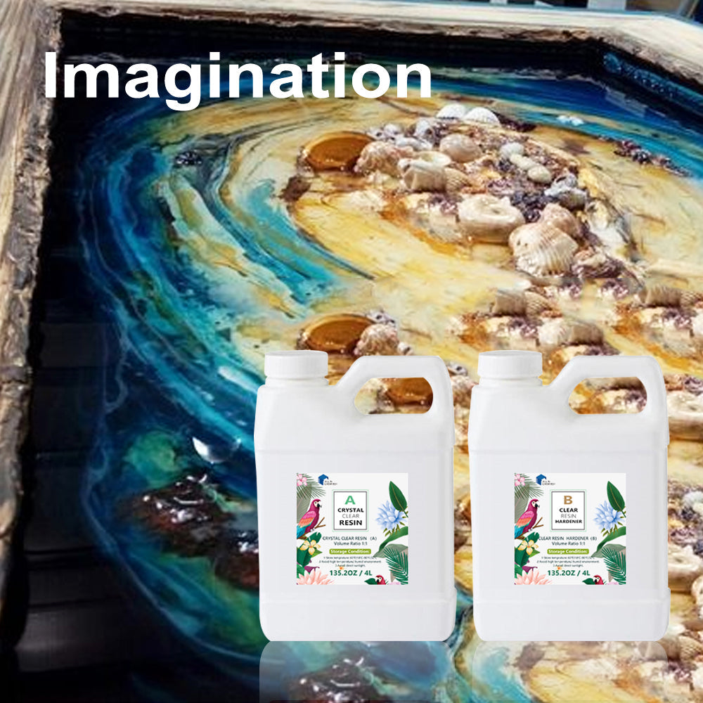 {{ 2Ltr Epoxy Resin 1:1 AB Kit Art DIY UV Crafts Glass & Water Clear Epoxy Coating }} - Buy Car Parts Online at {{ Kaka Auto Parts }}.