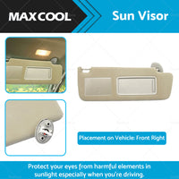 {{ RH Sun Visor Suitable For Toyota Prado TRJ120 RZJ120 LJ120 KZJ120 KDJ120 GRJ120 }} - Buy Car Parts Online at {{ Kaka Auto Parts }}.