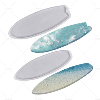 compare product Surfboard Silicone Epoxy Resin Tray Mold Suitable For DIY Surf Board / Ocean Wave Serving Board