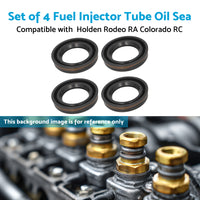 4X Fuel Injector Tube Oil Seals Suitable for Holden Rodeo RA Colorado RC 3.0L