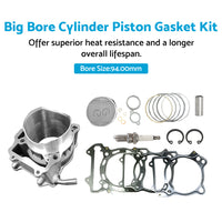 {{ 434cc Big Bore Cylinder Piston Gasket Kit Suitable For Suzuki DR-Z 400 2000-2021 }} - Buy Car Parts Online at {{ Kaka Auto Parts }}.