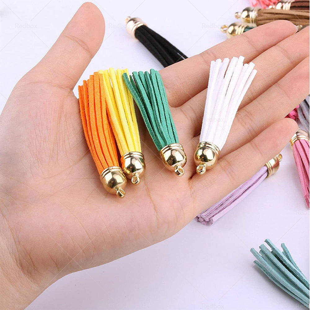 {{ 250PCS Keychain Ring Tassels Bulk Colored Leather Tassel Pendants Jewelry DIY }} - Buy Car Parts Online at {{ Kaka Auto Parts }}.