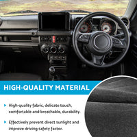 {{ Non-Slip Dash Mat Suitable For Suzuki Jimny 2019-2022 Dashboard Cover Black }} - Buy Car Parts Online at {{ Kaka Auto Parts }}.