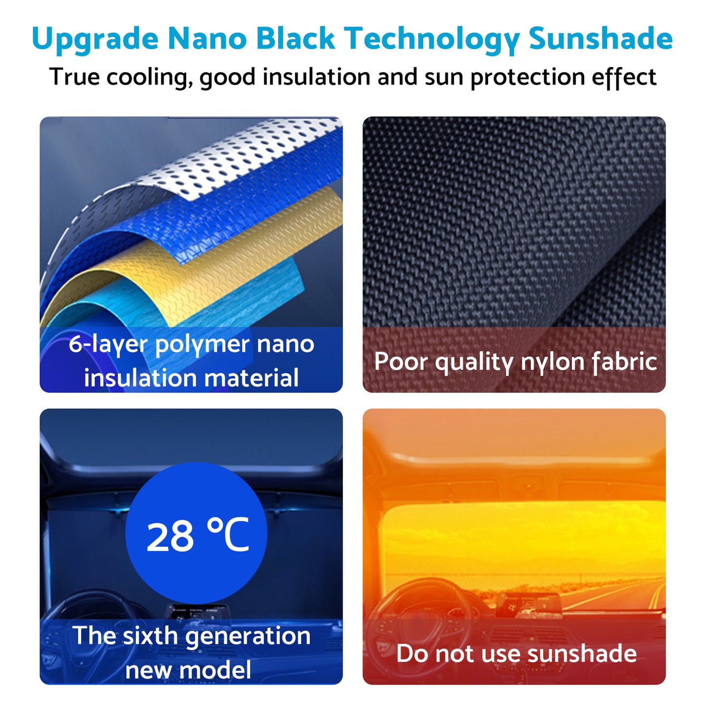 {{ Auto Retractable Sunshade Suitable For Car Windshield w/Automatic Function 2025 }} - Buy Car Parts Online at {{ Kaka Auto Parts }}.