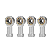 10x Zinc 6mm Female Spherical Plain Rose Joint Bearings Suitable For Left-Hand Threaded Applications