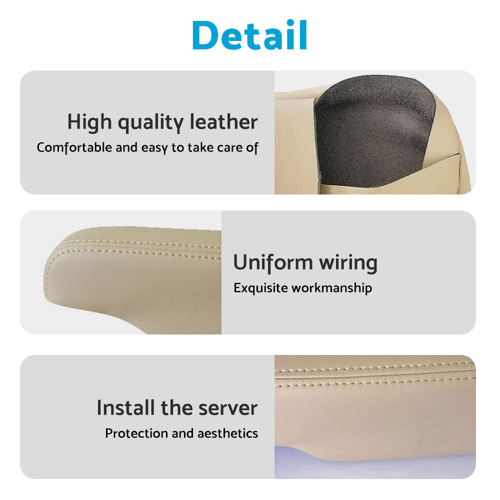 2x Leather Seat Armrest Handle Cover Suitable For Range Rover Sport 2005-2013