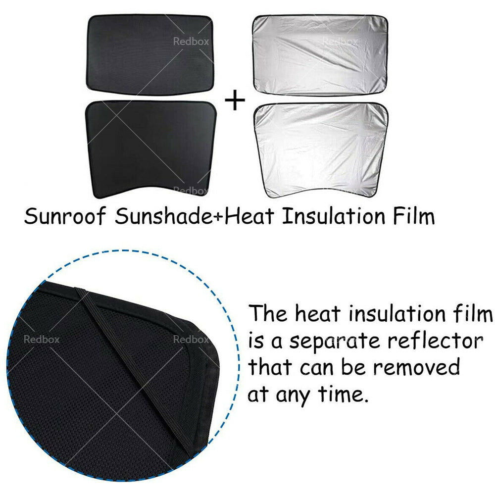 {{ Front Rear Port Sunroof Sun Shades Roof Film Protection for Tesla Model 3 17-21 }} - Buy Car Parts Online at {{ Kaka Auto Parts }}.