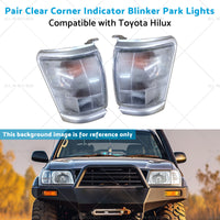 {{ Pair Clear Corner Indicator Blinker Park Lights Suitable for 97-01 Toyota Hilux }} - Buy Car Parts Online at {{ Kaka Auto Parts }}.