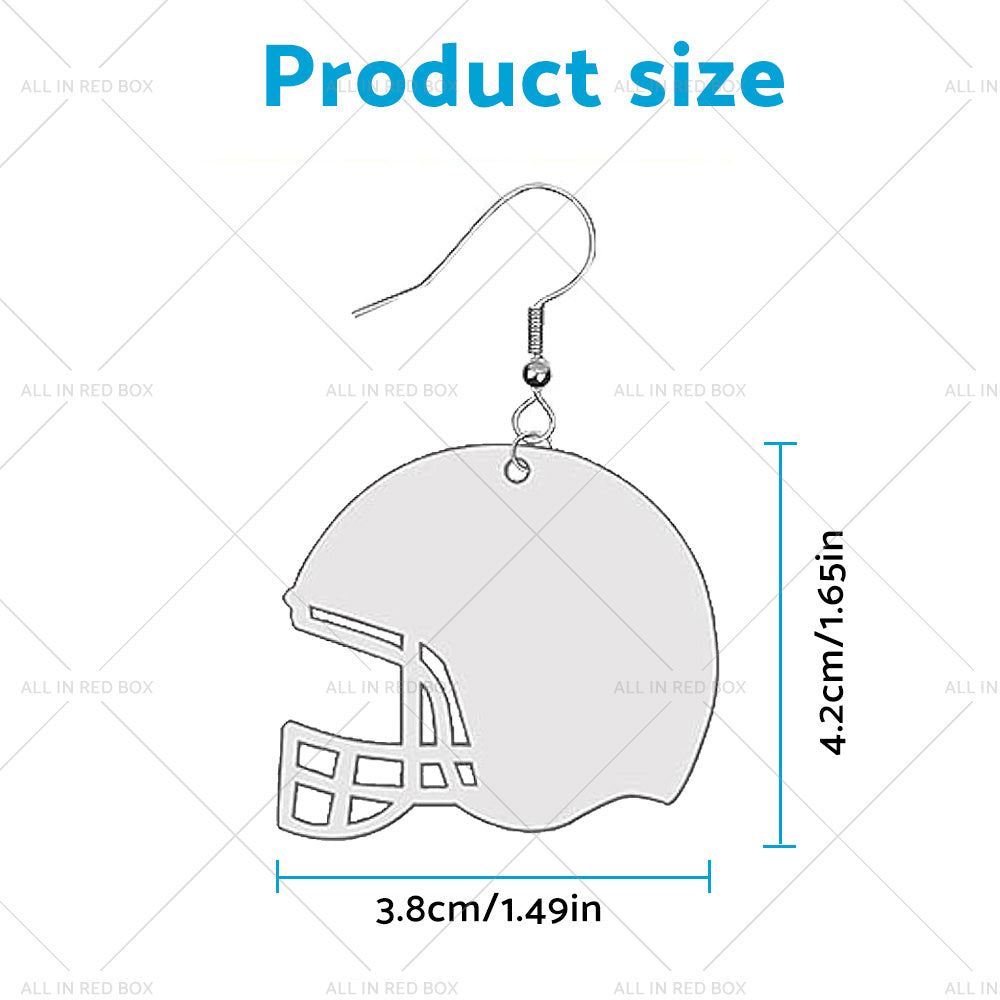 {{ 48PCS Sublimation Helmet Earring Blank MDF Double-Sided w  Hook and Jump Ring }} - Buy Car Parts Online at {{ Kaka Auto Parts }}.