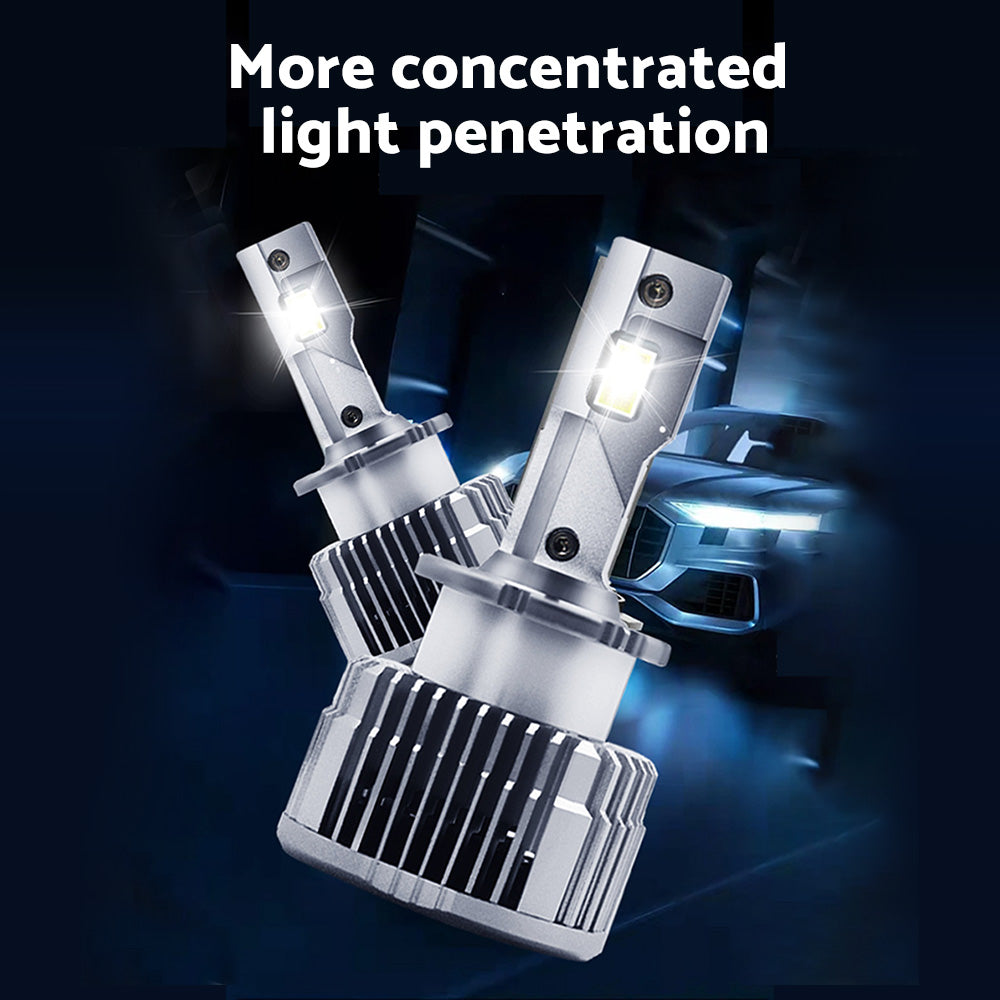 Pair of D2S LED Headlight Bulbs HID Conversion Kit 6000K White Plug  and  Play 90W