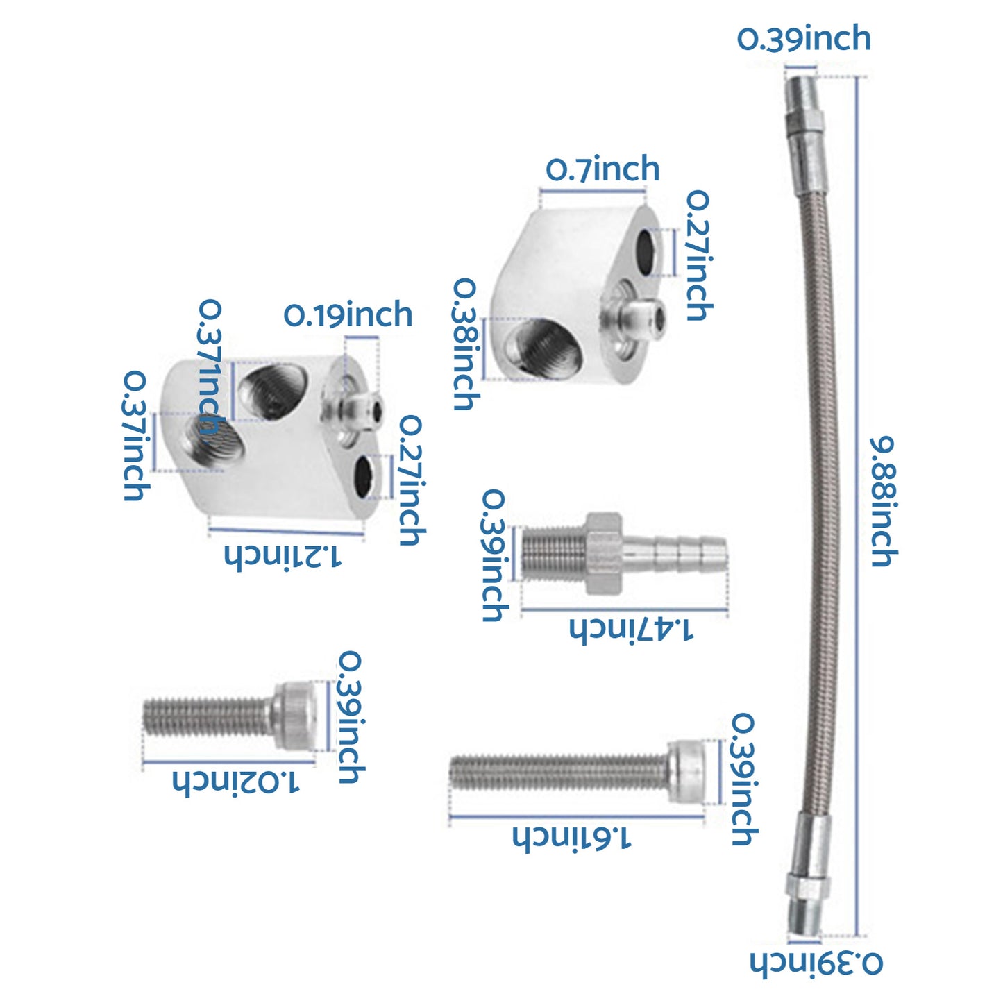 {{ Cylinder Head Coolant Steam Port Crossover Hose Kit Suitable For GM LS Series }} - Buy Car Parts Online at {{ Kaka Auto Parts }}.