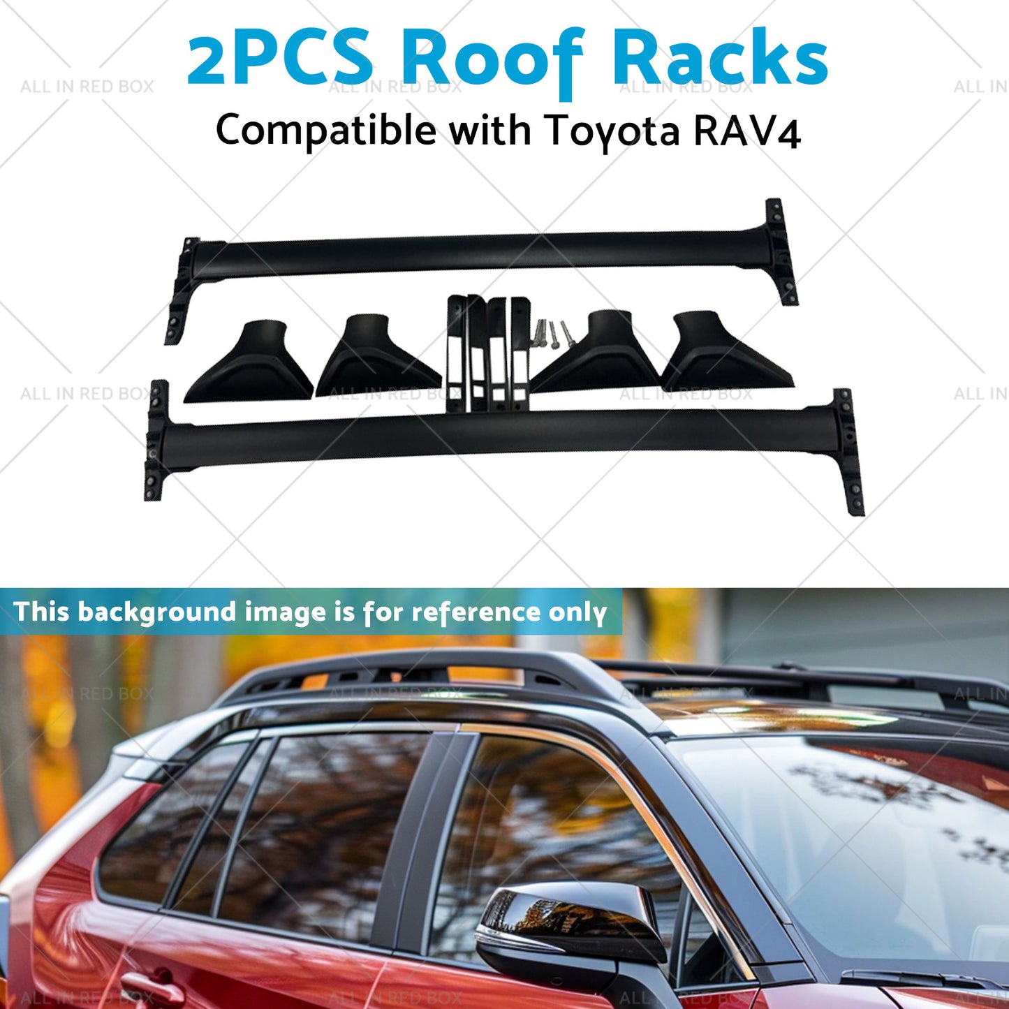 {{ 2PCS Roof Racks  or Roof Cross Bars Suitable for Toyota RAV4 2019-2023 }} - Buy Car Parts Online at {{ Kaka Auto Parts }}.