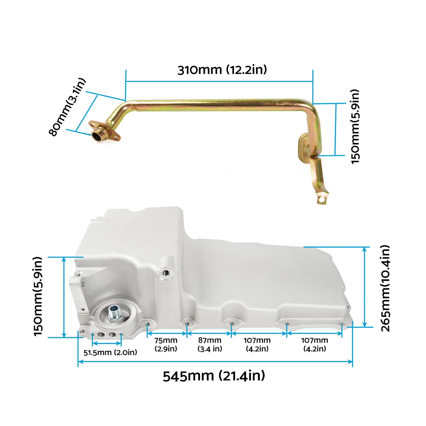 Swap Retrofit Oil Pan Kit Suitable For GM LS1 / LS6 / LS2 / LS3 302-1 1955-1987