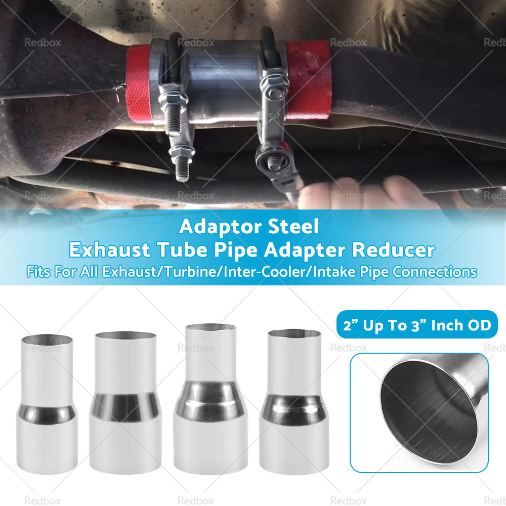 {{ 2  Up To 3  Inch OD Adaptor Steel Exhaust Tube Pipe Adapter Reducer - 2. 25  2. 5  3 }} - Buy Car Parts Online at {{ Kaka Auto Parts }}.