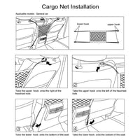 {{ 3PCS Car Truck Seat Mesh Tidy Storage Net Bag Organizer Holder Multi-Pocket }} - Buy Car Parts Online at {{ Kaka Auto Parts }}.