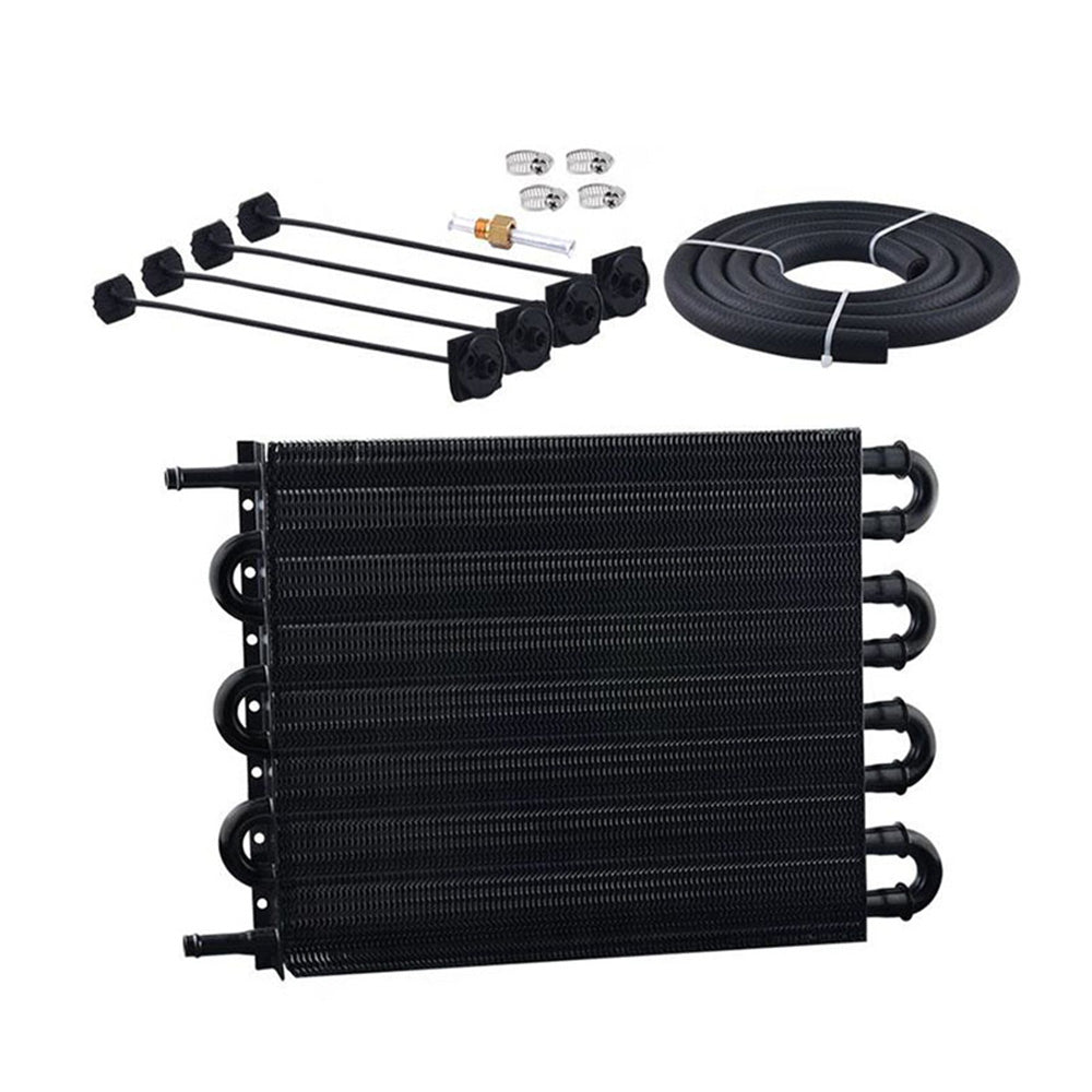 8 Row Remote Transmission Oil Cooler Radiator Converter Kit Suitable For Manual To Automatic Transmission Vehicles