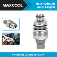 {{ For Bobcat Male Hydraulic Flat Face Quick Coupler 6679837 46mm 1 13 or 16 inch  thread }} - Buy Car Parts Online at {{ Kaka Auto Parts }}.
