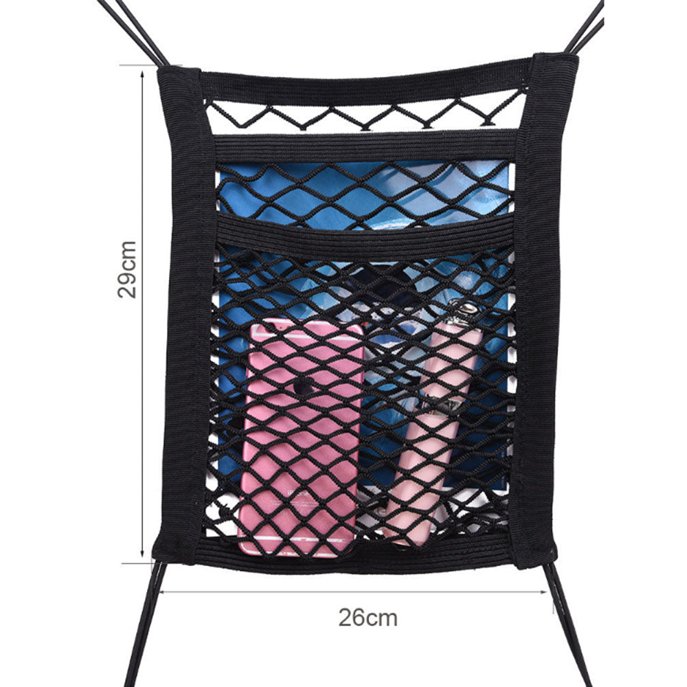 {{ 3PCS Car Truck Seat Mesh Tidy Storage Net Bag Organizer Holder Multi-Pocket }} - Buy Car Parts Online at {{ Kaka Auto Parts }}.
