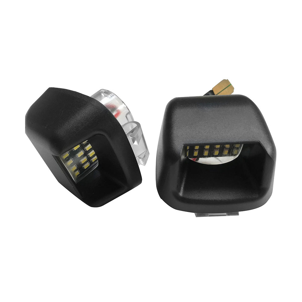 License LED Number Plate Lights Suitable For Nissan Navara D40 2005-2016 Rear Bumper