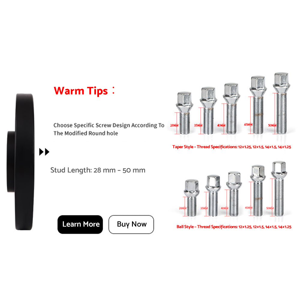 2PCS 10mm  Wheel Spacers Suitable For 6061-T6 Porsche Cayman Cayenne Panamera