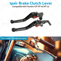 {{ Short Clutch Brake Levers CNC Suitable for Yamaha YZF R3 R25 MT03 MT25 2014-2021 }} - Buy Car Parts Online at {{ Kaka Auto Parts }}.