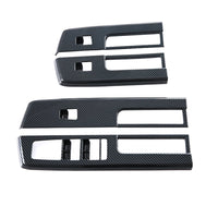 4x Window Lift Panel Cover Trim Suitable For Mitsubishi L200 / Triton 2023-2025 Carbon