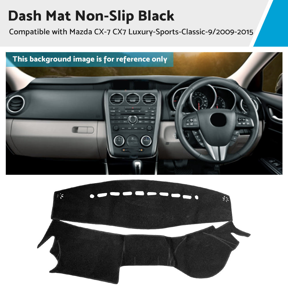{{ Non-Slip Dash Mat Suitable For Mazda CX-7 CX7 Luxury-Sports -Classic-9 2009-2015 }} - Buy Car Parts Online at {{ Kaka Auto Parts }}.
