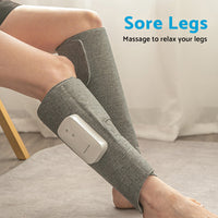 Calf Leg Electric Massager Heated Air Compression Circulation Wraps Rechargeable